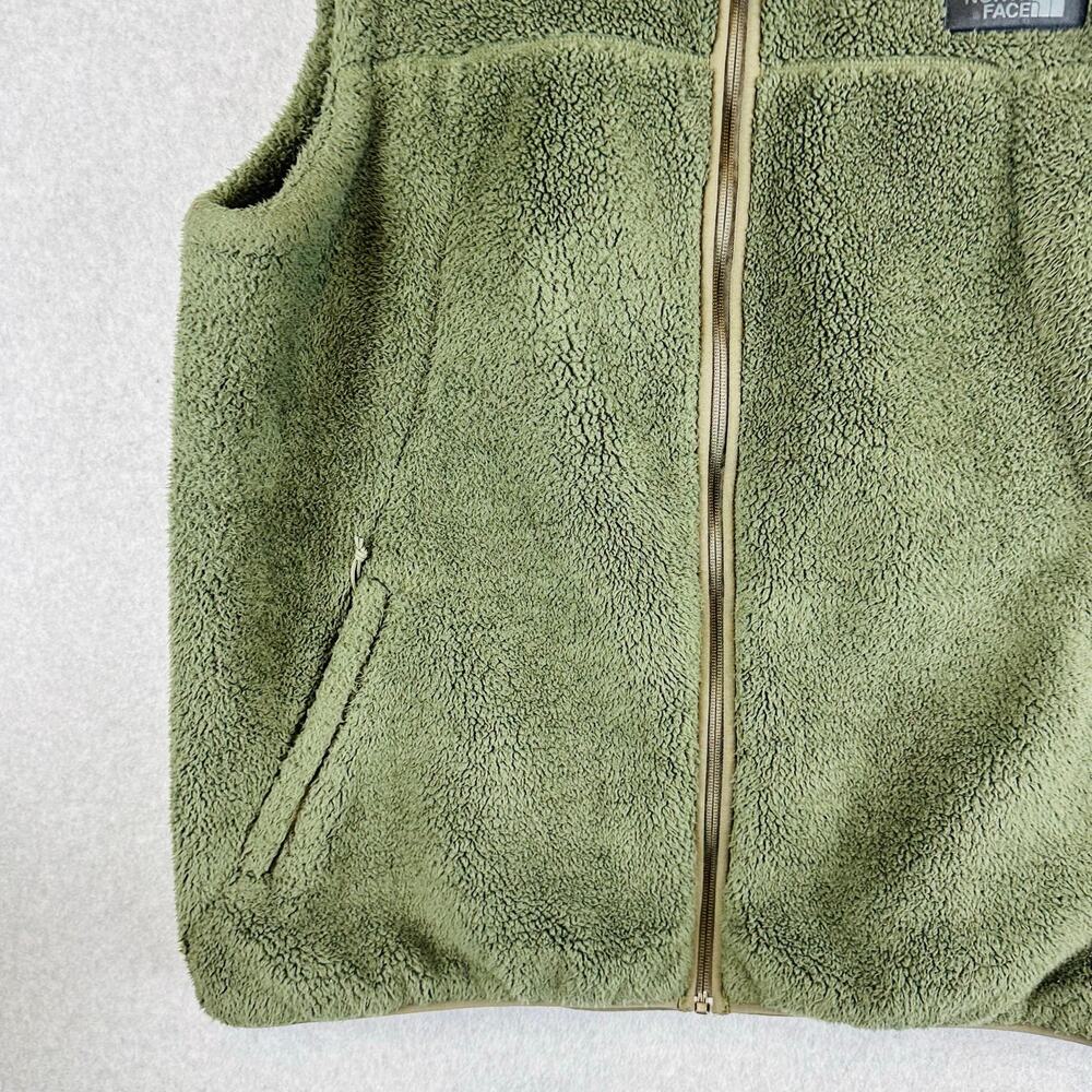 The North Face Womans Sz XXL Vest Campshire Fleece Green Sleeveless Sherpa - Picture 2 of 11
